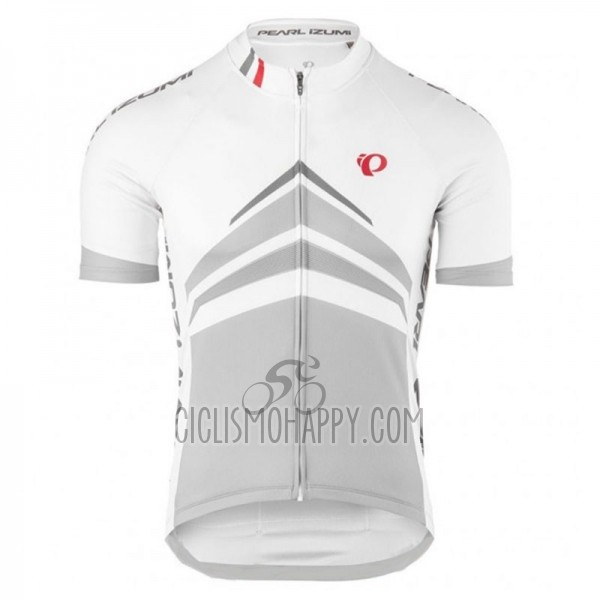 Pearl Izumi Cycling Jersey Bib Short 2018 Men Short Sleeve White Gray